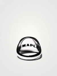 Sterling Silver Tubby Ring With Onyx