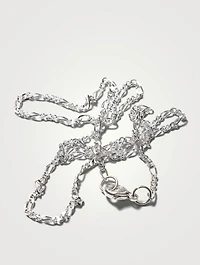 Sterling Silver Figaro Chain Necklace