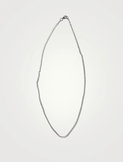 Sterling Silver Curb Chain Necklace