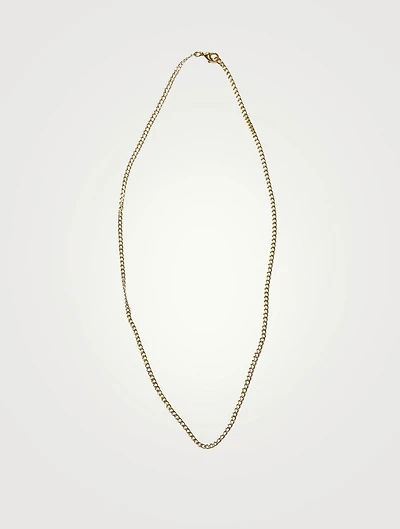 14K Gold Curb Chain Necklace