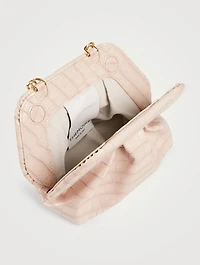 Mini Gea Croc-Embossed Eco Leather Bag