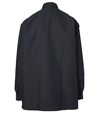 Cotton-Blend Oversized Shirt