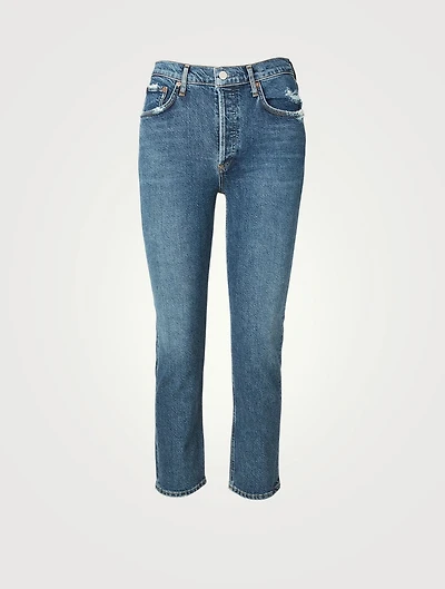 Riley Straight Crop High-Waisted Jeans