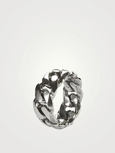 Sterling Silver Chain Ring