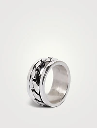 Sterling Silver Soft Chain Ring