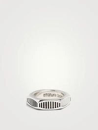 Sterling Silver Bolt Ring