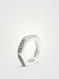 Sterling Silver Bolt Ring