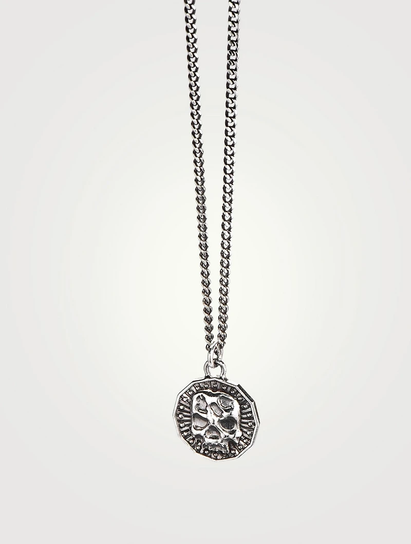 Sterling Silver Coin Pendant Necklace