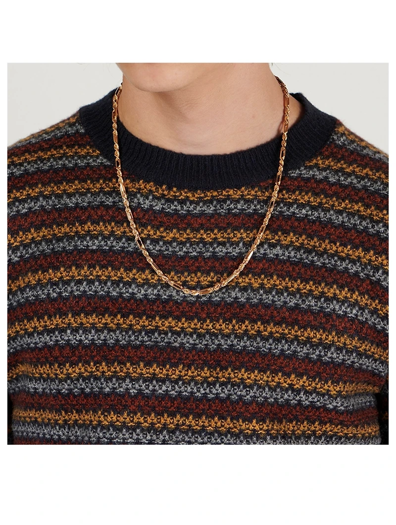 24K Goldplated Figarope Chain Necklace