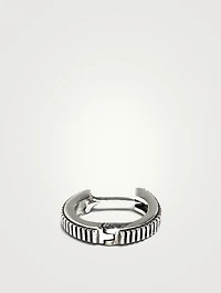 Sterling Silver Crown Earring