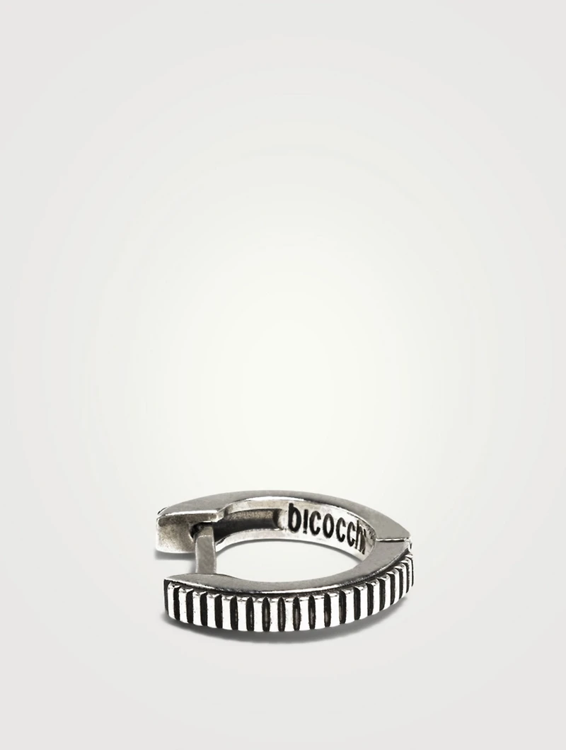 Sterling Silver Crown Earring