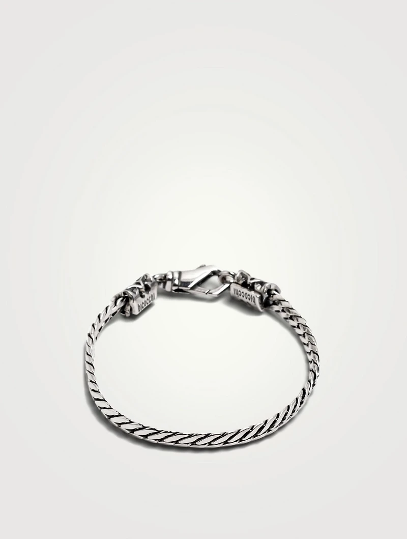 Sterling Silver Herringbone Chain Bracelet