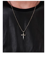 Sterling Silver Cross Pendant Necklace