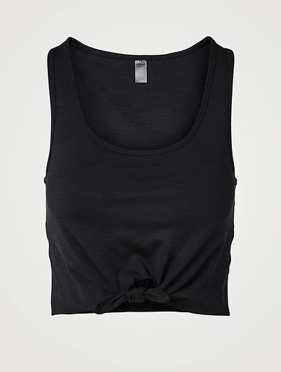 Favourite Lounge Heather Ribbed Cropped Tank Top