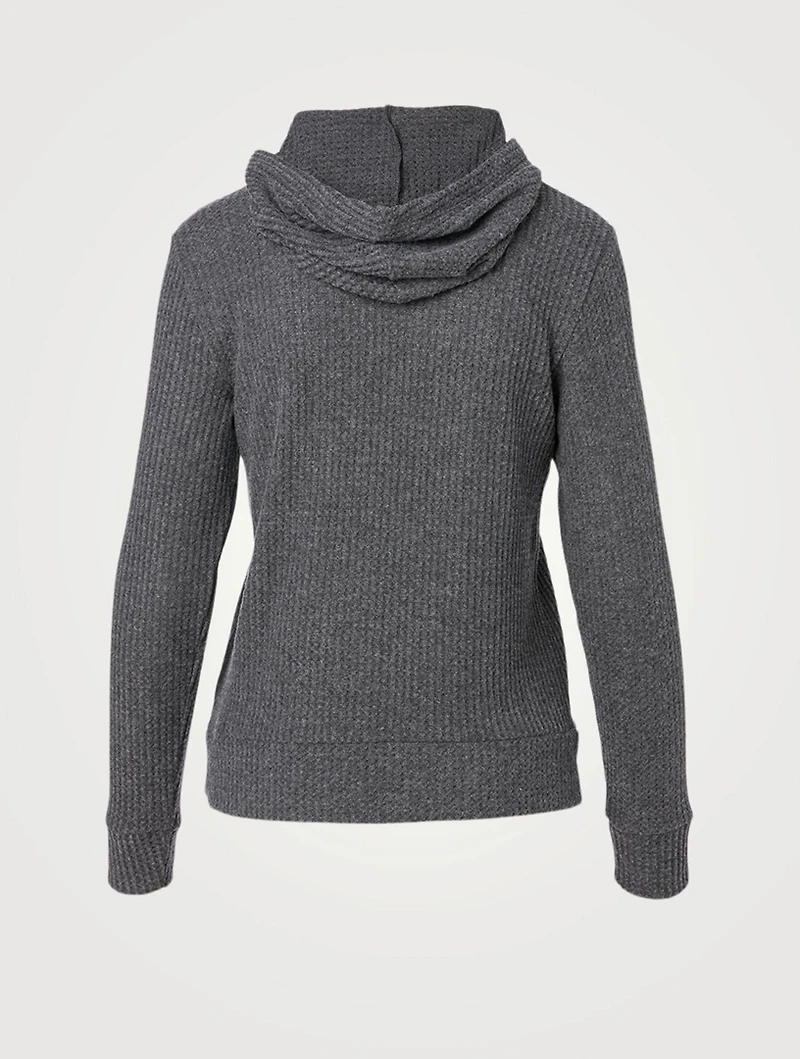 Living Easy Waffle Knit Hoodie