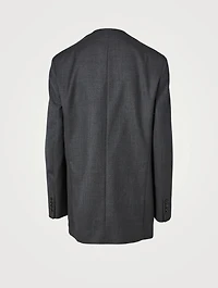 Fie Wool Collarless Blazer