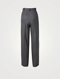 Ewan Wool High-Waisted Pants