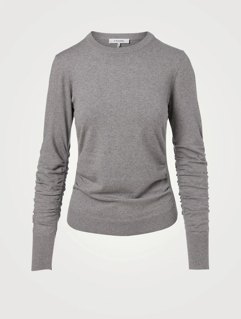 Silk And Cotton Crewneck Sweater