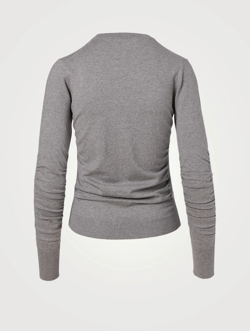 Silk And Cotton Crewneck Sweater