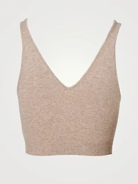 Cashmere Cropped Tank Top