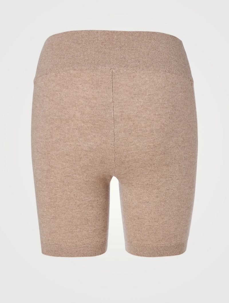 Cashmere High-Waisted Bike Shorts