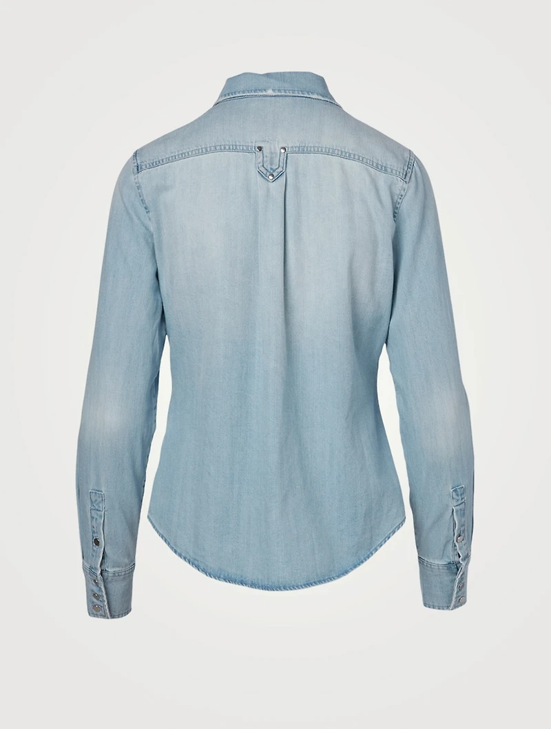 70's Studded Denim Shirt