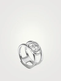 Interlocking G Sterling Silver Ring