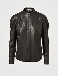 Charlie Leather Top