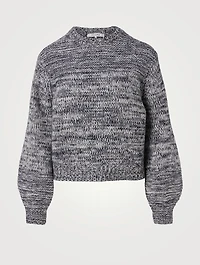 Wool-Blend Reverse Stitch Sweater