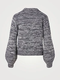 Wool-Blend Reverse Stitch Sweater