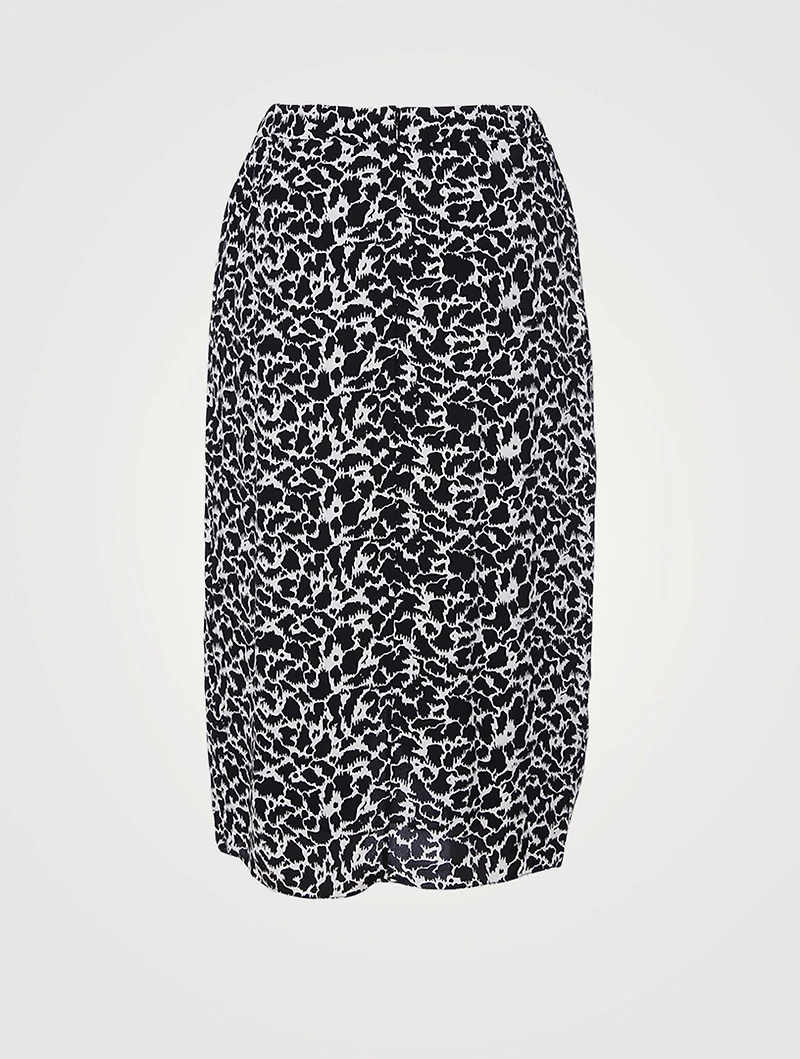 Siasi Printed Midi Skirt