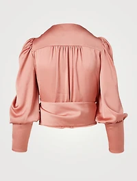 Boum Cropped Wrap Top