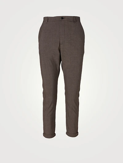 News Edit Pants Striped Print