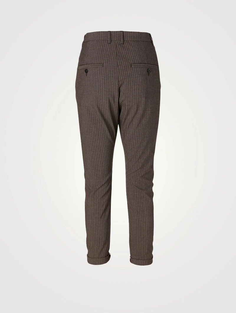 News Edit Pants Striped Print