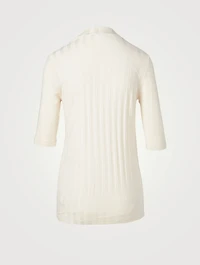 Ribbed Mockneck T-Shirt