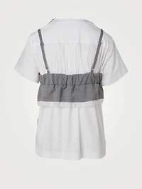 T-Shirt With Suiting Bralette