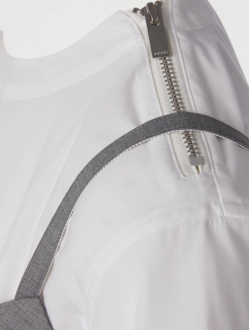 T-Shirt With Suiting Bralette