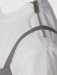 T-Shirt With Suiting Bralette