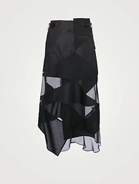 Hank Willis Thomas Wool Mix Midi Skirt