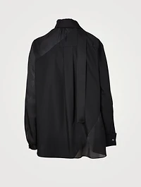 Long-Sleeve Shirt With Tie