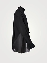 Long-Sleeve Shirt With Tie