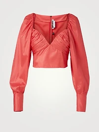 Joni Sweetheart Cropped Top