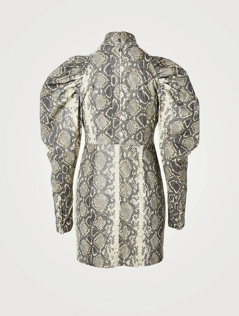 Kim Mini Dress Reptile Print
