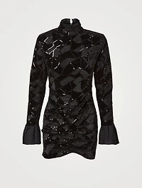 Miki Mini Dress With Pleated Cuffs