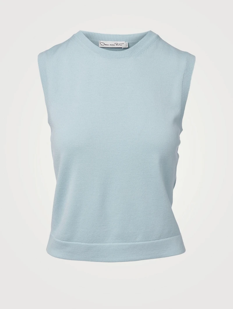 Wool Sleeveless Sweater