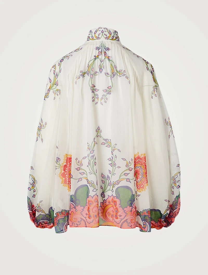 Lovestruck Cotton And Silk Blouson Blouse