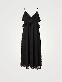 Textured Midi Slip Dress