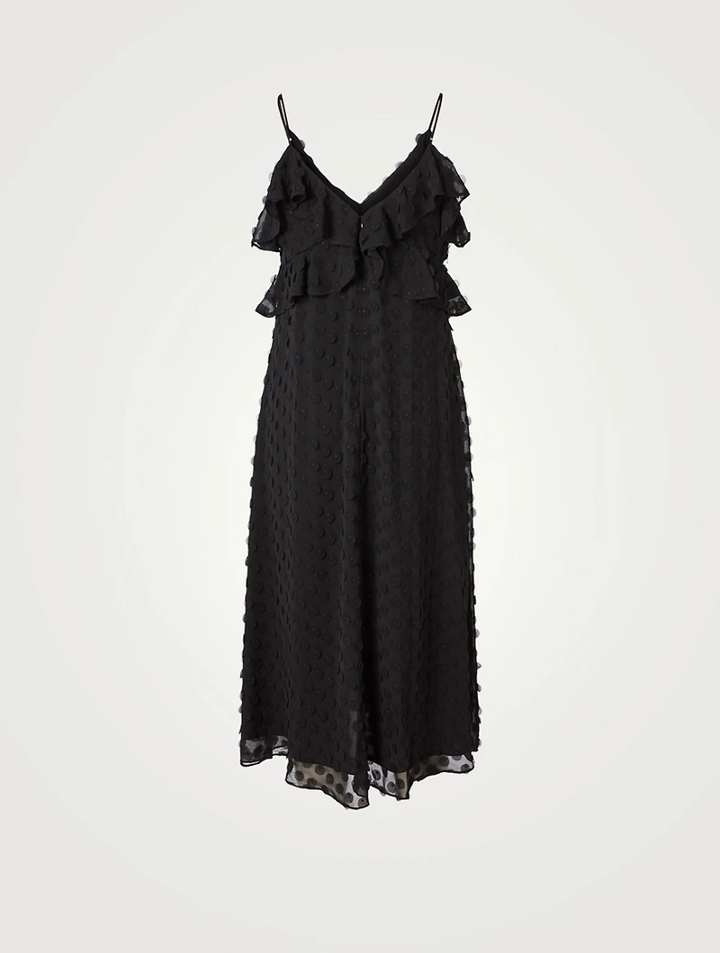 Textured Midi Slip Dress