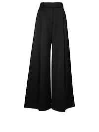 Cotton Wide-Leg Pants