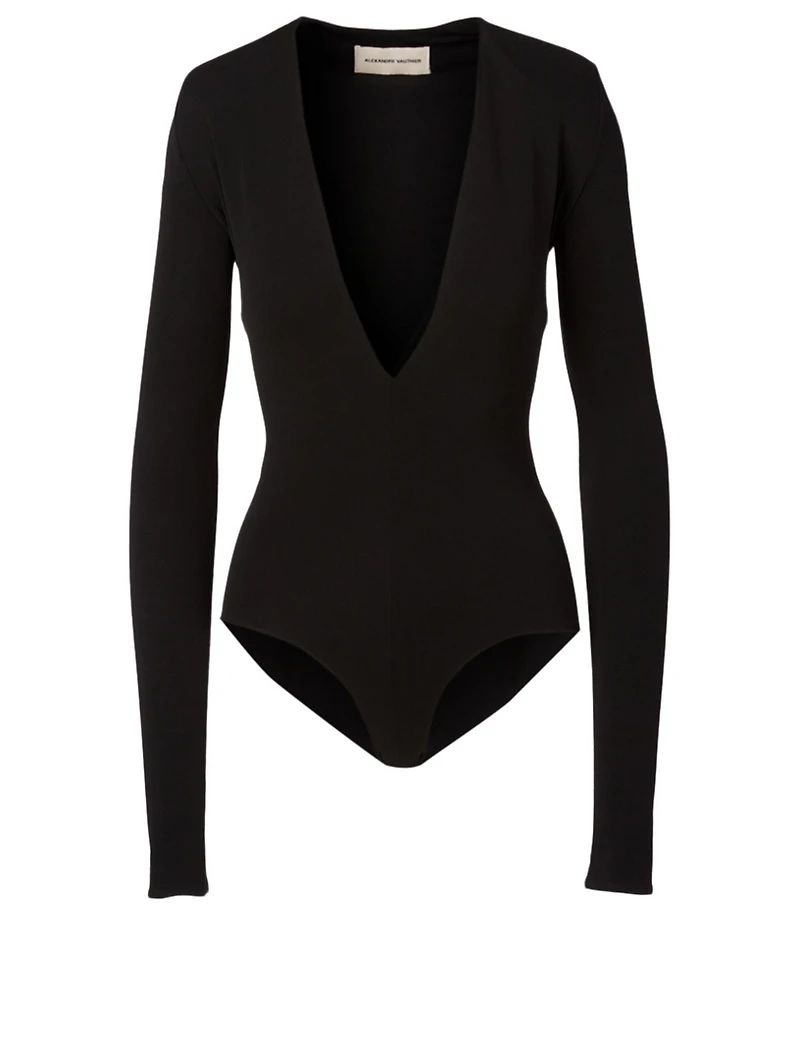 V-Neck Long-Sleeve Bodysuit